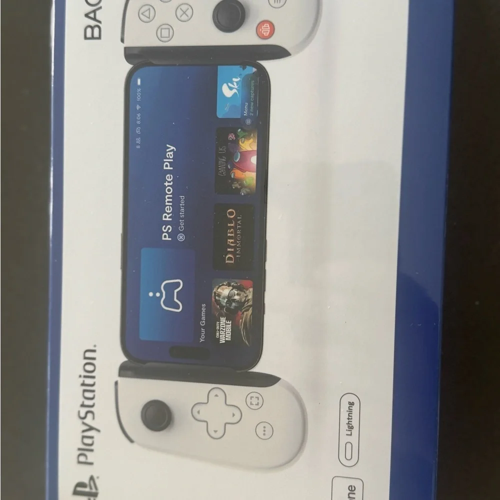 Sony Blue and White Handheld Gaming Console
